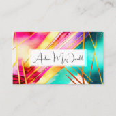 カラフルモダン抽象芸術 名刺 (正面)