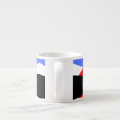 カラフルモダン抽象芸術 |感動的引用文 エスプレッソカップ (裏面)