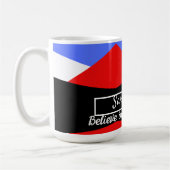 カラフルモダン抽象芸術 |感動的引用文 コーヒーマグカップ (左)