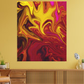 カラフルモダン抽象芸術 | pastel油canvas キャンバスプリント (インサイチュ (リビング))