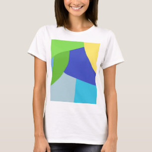 カラフルモダン抽象芸術 Tシャツ