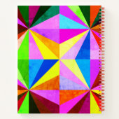 カラフルモダン数々の幾何 |モノグラム ノートブック (裏面)