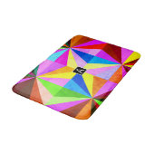 カラフルモダン数々の幾何 |モノグラム バスマット (アングル)