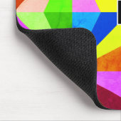 カラフルモダン数々の幾何 |モノグラム マウスパッド (コーナー)