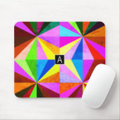 カラフルモダン数々の幾何 |モノグラム マウスパッド (マウス)