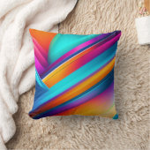 カラフルモダン数々の画 クッション (ブランケット)