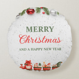 カラフルモダン最高のクリスマス円枕 ラウンドクッション