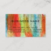 カラフルモダン木目モノグラム#21 名刺 (裏面)