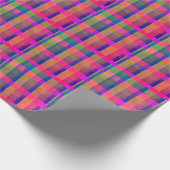 カラフルモダン格子包み紙 ラッピングペーパー (角)