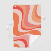 カラフルモダン波デザイン ゴルフタオル (インサイチュ)