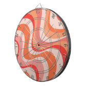 カラフルモダン波デザイン ダーツボード (正面右)