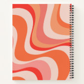 カラフルモダン波デザイン ノートブック (裏面)