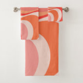 カラフルモダン波デザイン バスタオルセット (インサイチュ)