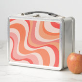カラフルモダン波デザイン メタルランチボックス (インサイチュ)