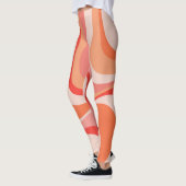 カラフルモダン波デザイン レギンス (左)