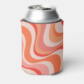 カラフルモダン波デザイン 缶クーラー (缶裏面)