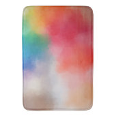 カラフルモダン空白のテンプレートエレガント バスマット (正面縦)