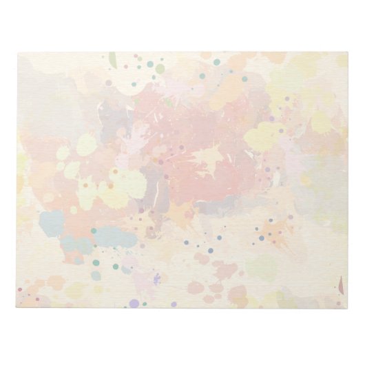 カラフルモダン絵を描抽象芸術 ノートパッド (正面)