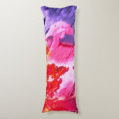 カラフルモダン絵を描抽象芸術 ボディピロー (正面縦)