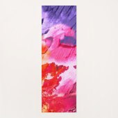 カラフルモダン絵を描抽象芸術 ヨガマット (正面)