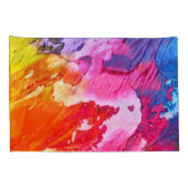 カラフルモダン絵を描抽象芸術 枕カバー (裏面-右)