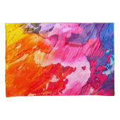 カラフルモダン絵を描抽象芸術 枕カバー (正面右)