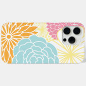カラフルモダン花模様 Case-Mate iPhoneケース (裏面 (横))