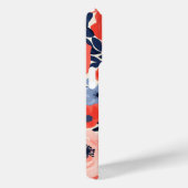 カラフルモダン赤白青水色フローラ Case-Mate iPhoneケース (裏面 / 右)