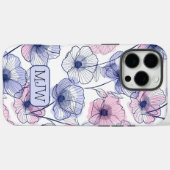 カラフルモダン電モノグラムの話 Case-Mate iPhoneケース (裏面 (横))