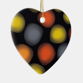 カラフルモダン、カッコいい、、トレンディーの花の抽象化 セラミックオーナメント (右)