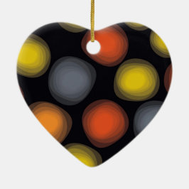 カラフルモダン、カッコいい、、トレンディーの花の抽象化 セラミックオーナメント