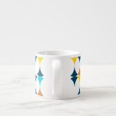 カラフルモダン,カッコいい,トレンディー図形 エスプレッソカップ (裏面)