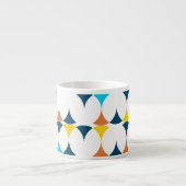 カラフルモダン,カッコいい,トレンディー図形 エスプレッソカップ (正面)