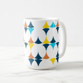 カラフルモダン,カッコいい,トレンディー図形 コーヒーマグカップ (正面右)