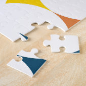 カラフルモダン,カッコいい,トレンディー図形 ジグソーパズル (側面)