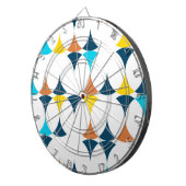 カラフルモダン,カッコいい,トレンディー図形 ダーツボード (正面右)