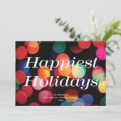 カラフルモダン《写真》ぼけ味最も幸せな休日の非写真 シーズンカード (スタンド正面)