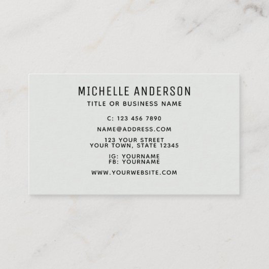 カラフルモダン 名刺 (裏面)