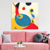 カラフルモダン#4 キャンバスプリント (インサイチュ (リビング))