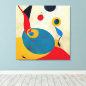 カラフルモダン#4 キャンバスプリント (インサイチュ (ウッドフロア))