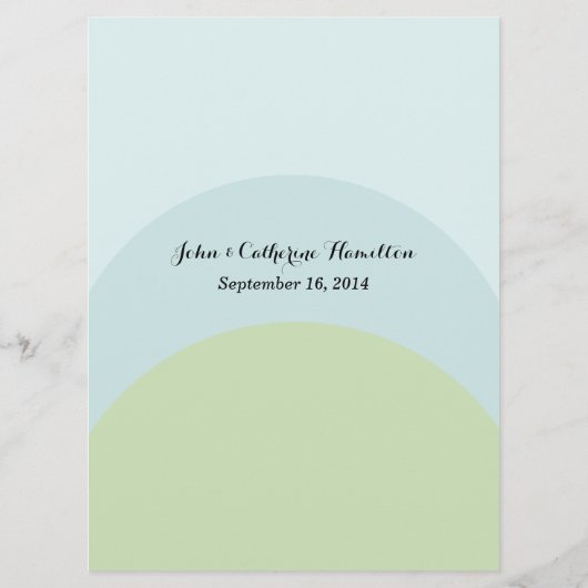 カラフルモダンCustom Wedding Menu メニュー (裏面)