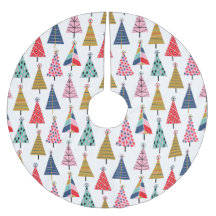 カラフルモダンHoliday Treesパターン