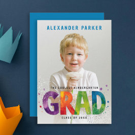 カラフルモダンPhoto Water Color Typo 案内状