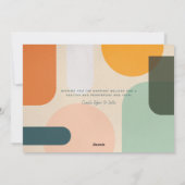 カラフルモダンShapes Holidayフォトカード シーズンカード (裏面)