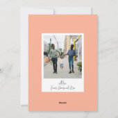 カラフルモダンTypographicメリーとBright Photo シーズンカード (裏面)