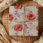 カラフルモダンWildflower Pattern ラッピングペーパーシート<br><div class="desc">全体カラフルのパターンに配置されたワイルドフラワー要素。オリジナルの水のカラーのアートワークはスタジオから。結婚式素晴らし、記念日、誕生日など。このコレクションの他のユニーク項目を結婚参照して。</div>