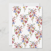 カラフルモノグラムのフローラ セーブザデート (裏面)