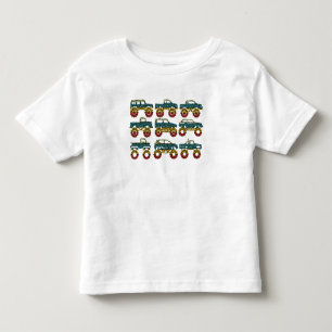 カラフルモンスター トラック 国際ドットデー トドラーTシャツ