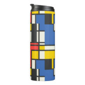 カラフルモンドリアンスタイル幾何学 タンブラー (回転右)