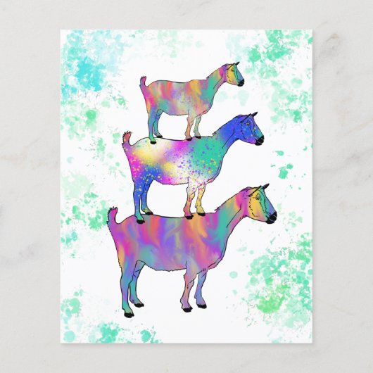 カラフルヤギ誕生日パーティー予算 チラシ (裏面)